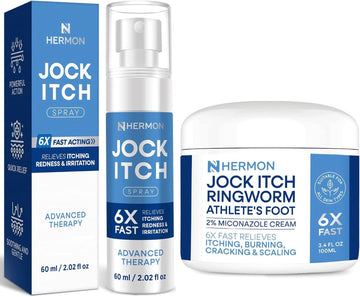 Jock Itch Antifungal Cream & Spray