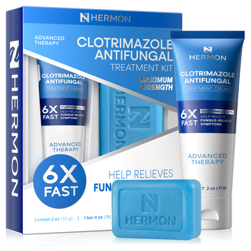 Clotrimazole Antifungal Treatment Cream & Soap Kit