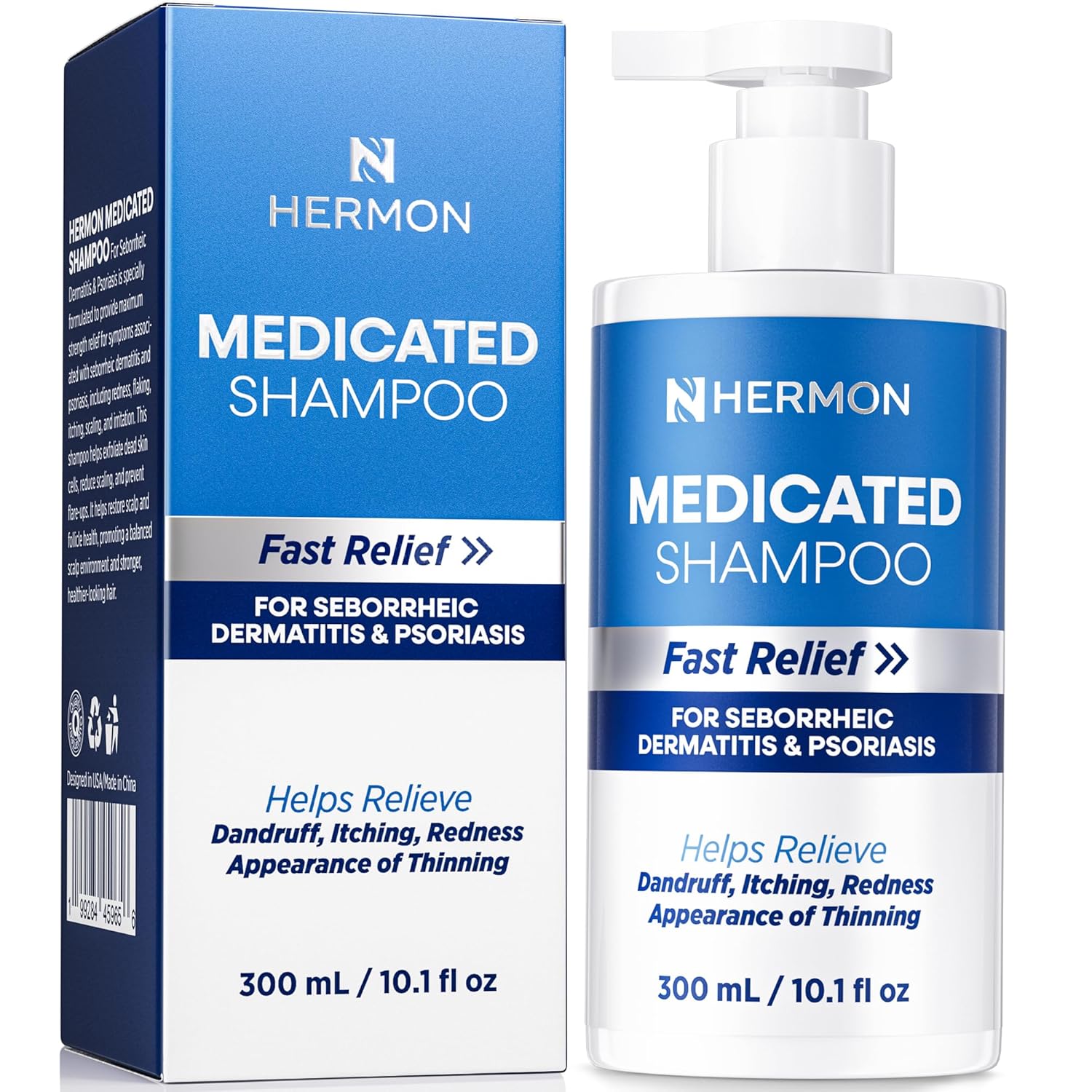 Medicated Shampoo for Scalp Seborrheic Dermatitis & Psoriasis