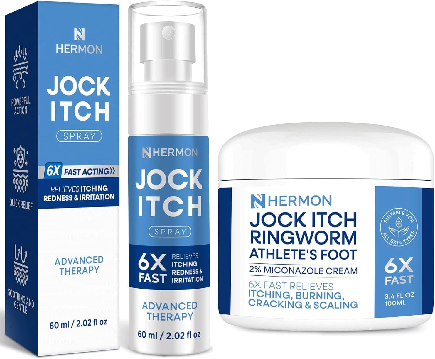 Jock Itch Antifungal Cream & Spray