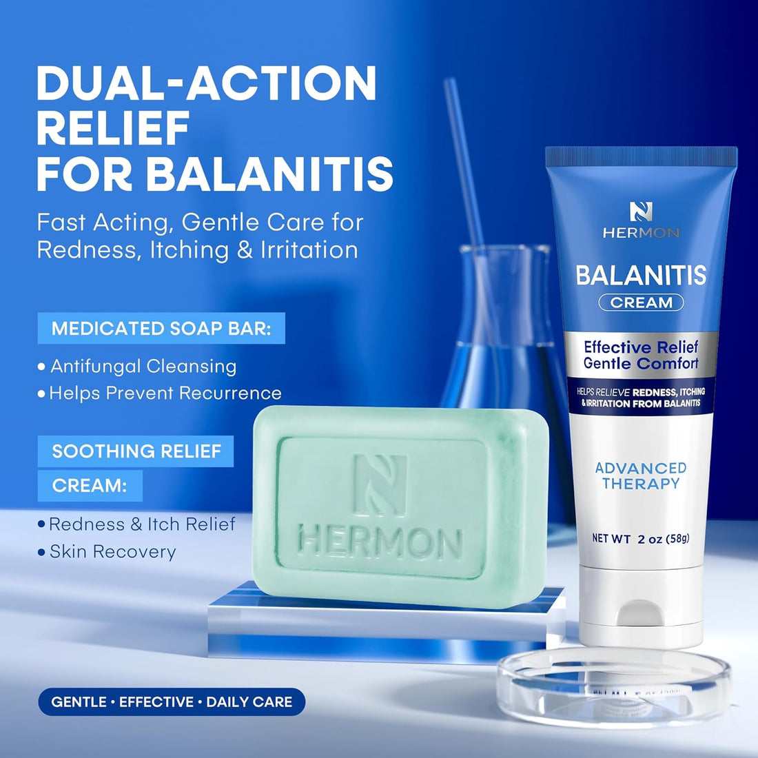 Hermon Balanitis Treatment for Men Relief Kit