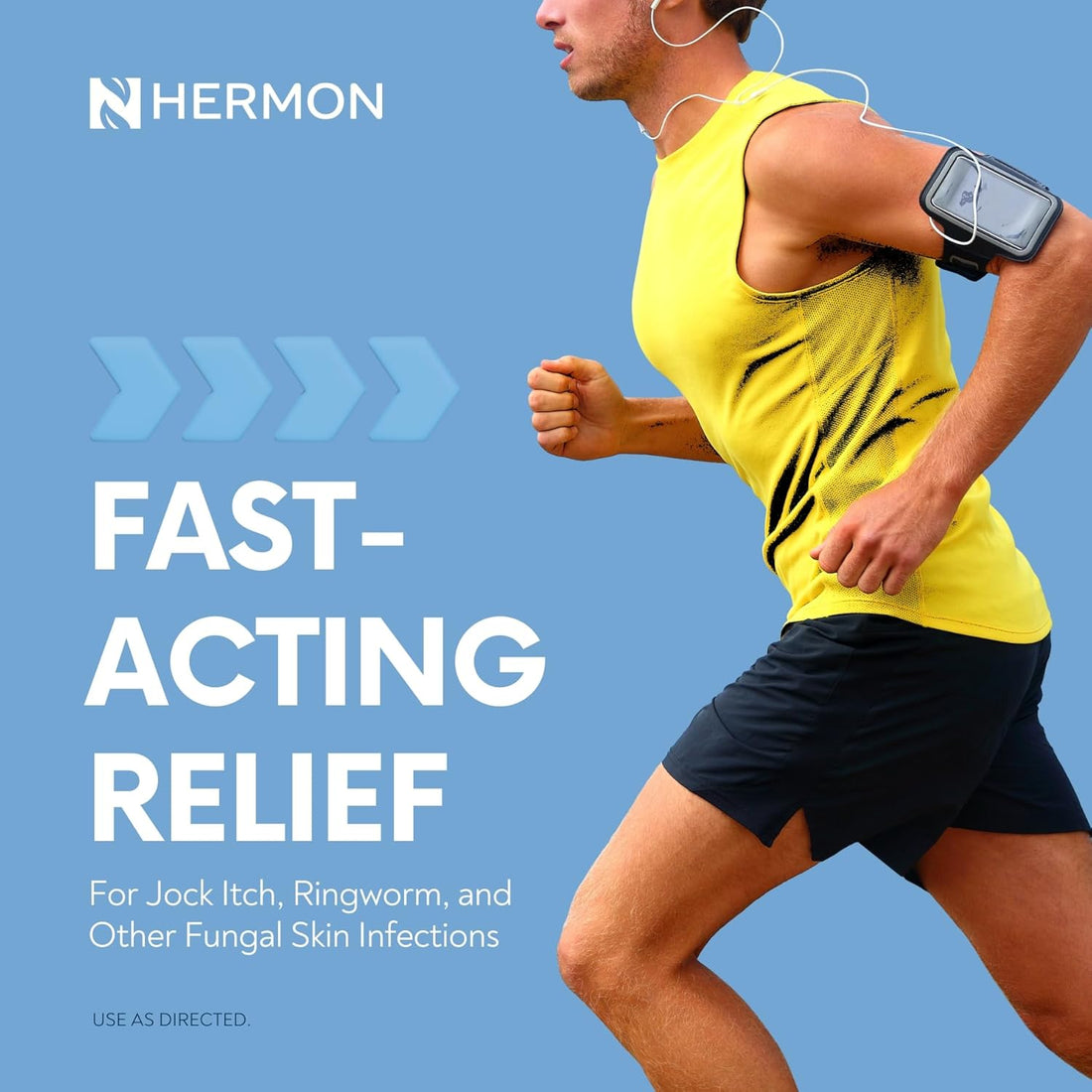 Hermon Jock Itch Antifungal Cream, Ringworm Treatment for Humans