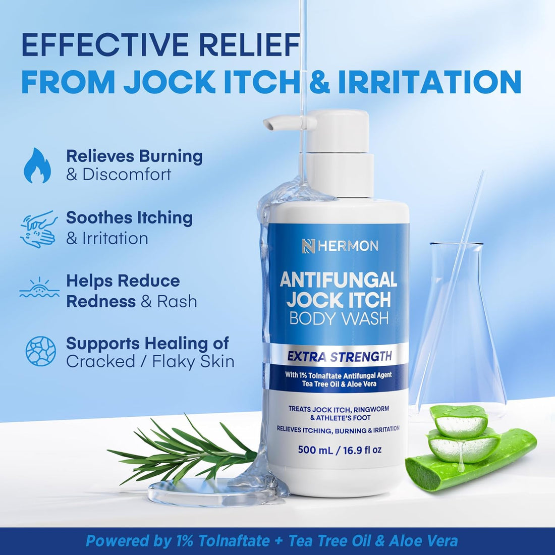 Hermon Antifungal Body Wash for Jock Itch