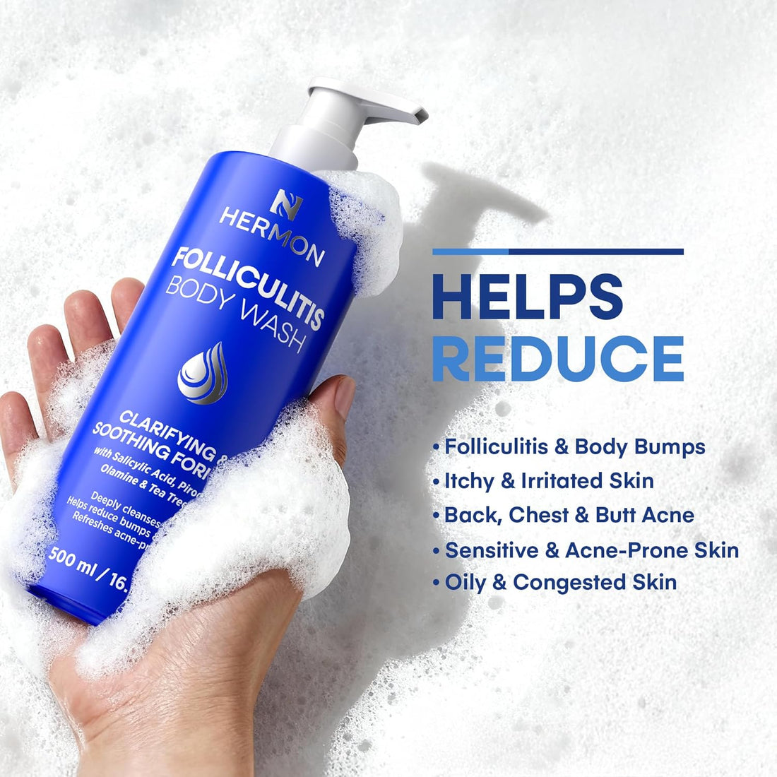 Hermon Folliculitis Body Wash with Tea Tree Oil