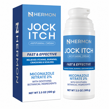 Hermon 2026 Upgrade Jock Itch Cream: Ringworm Treatment for Humans, Athlete's Foot Cream -Fast and Effective Symptom Relief of Itching, Burning and Redness -100ml