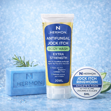 3-Piece Targeted Jock Itch Care Kit Free Trial Set for Groin & Inner Thigh Support